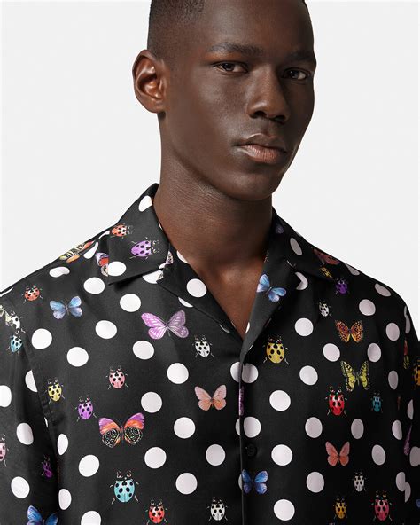 Versace Butterflies Silk Shirt 